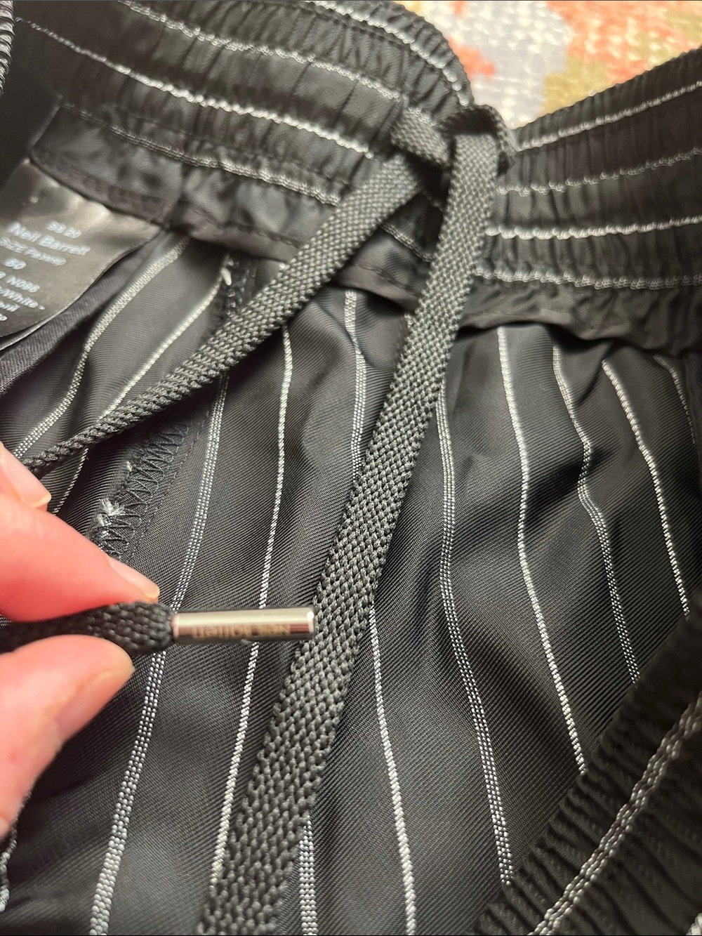 Neil Barrett City Shorts Black White Pinstripe Italian Made - Picture 9 of 11